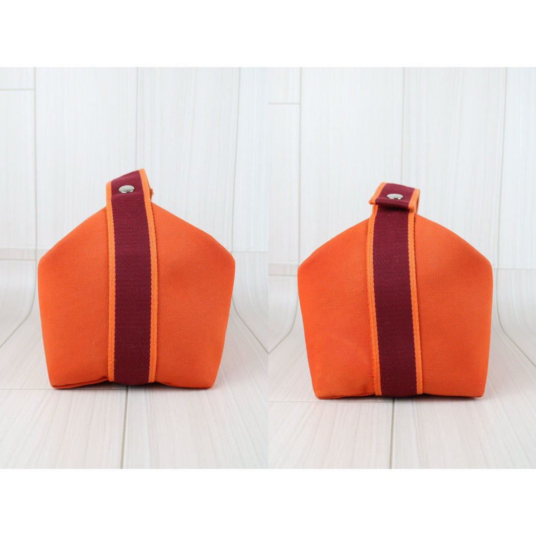 Very Good ( Rank A) ｜ HERMES Bride-A-Brac GM Canvas Orange Handbag｜S25042303