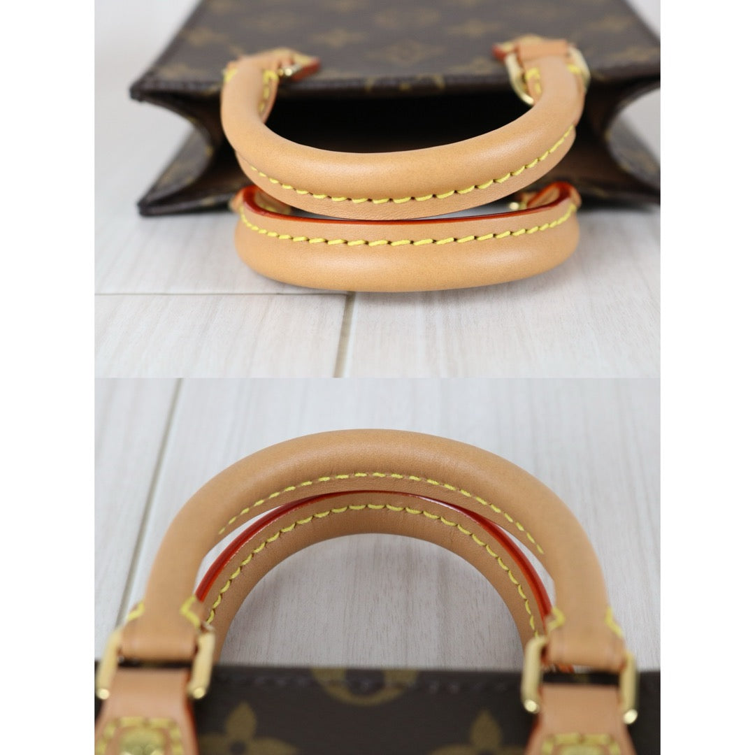 Very Good ( Rank A)｜ LV Monogram Petit Sac Plat MINI Tote Bag Shoulder Bag｜X25091401