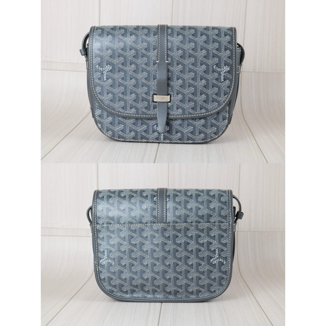 Very Good ( Rank A) ｜ Goyard Belvedere Shoulder Bag Grey｜B24111202