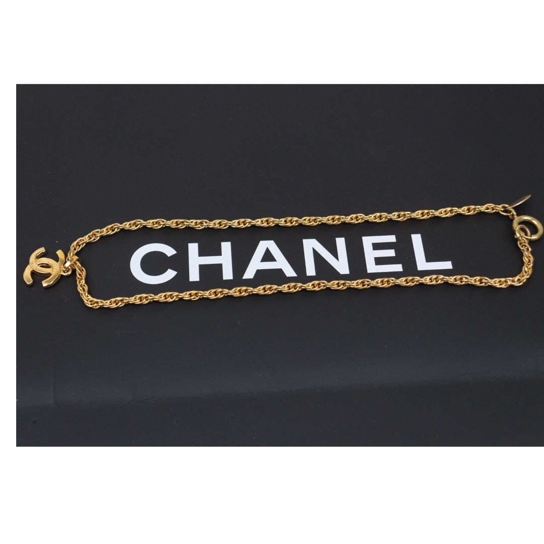 Rank AB ｜CHANEL COCO  18k Gold Plated Necklace  ｜24040418