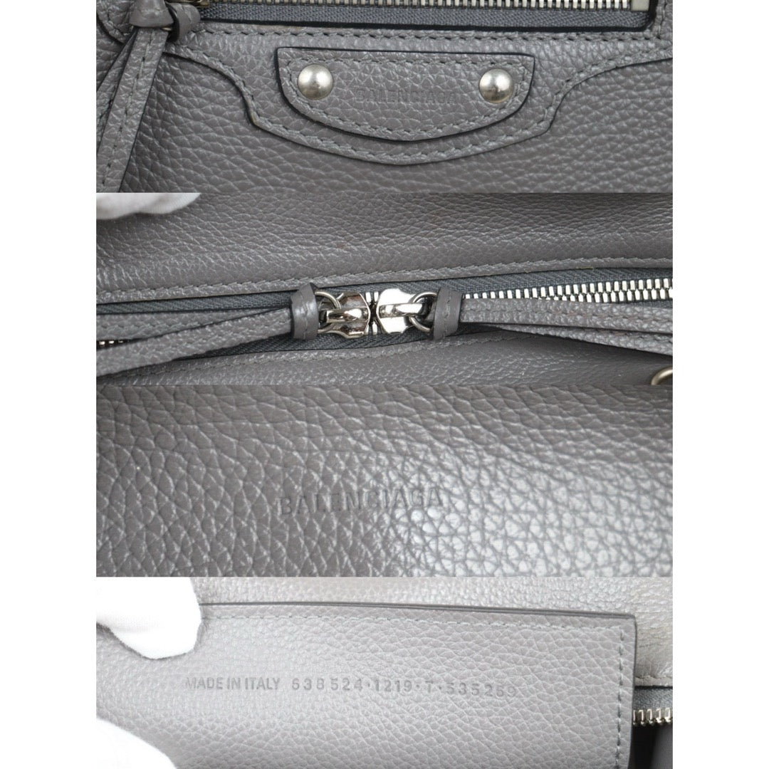 Very Good ( Rank A)｜Balenciaga Calf Leather Neo Classic City Grey HandBag ｜V25091604