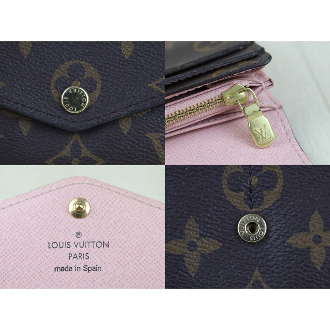 Include Entrupy Certificate of Authenticity｜Good ( Rank AB)｜ Louis Vuitton Monogram Emilie Long Wallet ｜S26072514