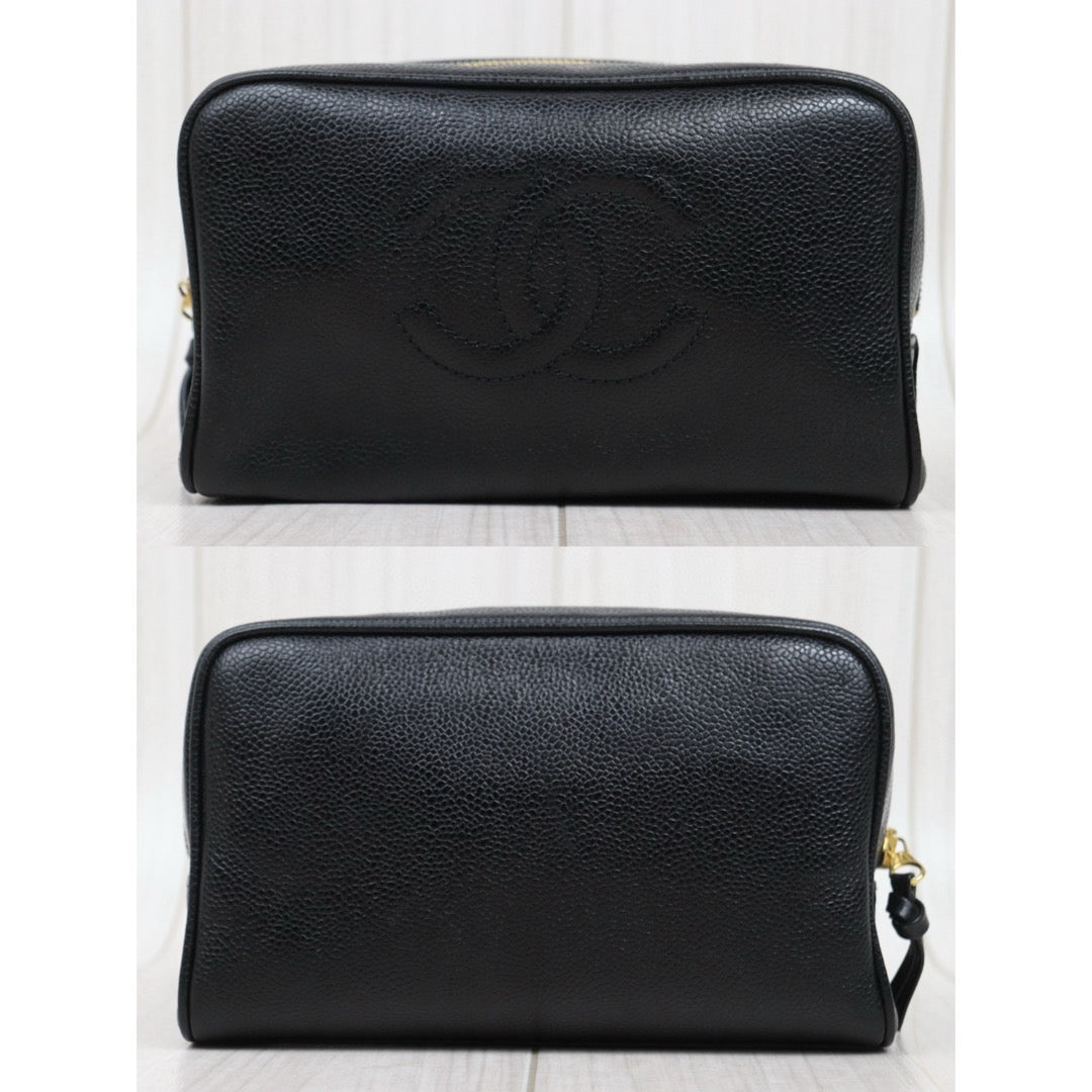 Good ( Rank AB)｜ CHANEL Caviar Skin Vanity Handbag  Made In 1996～1997Year ｜25051322