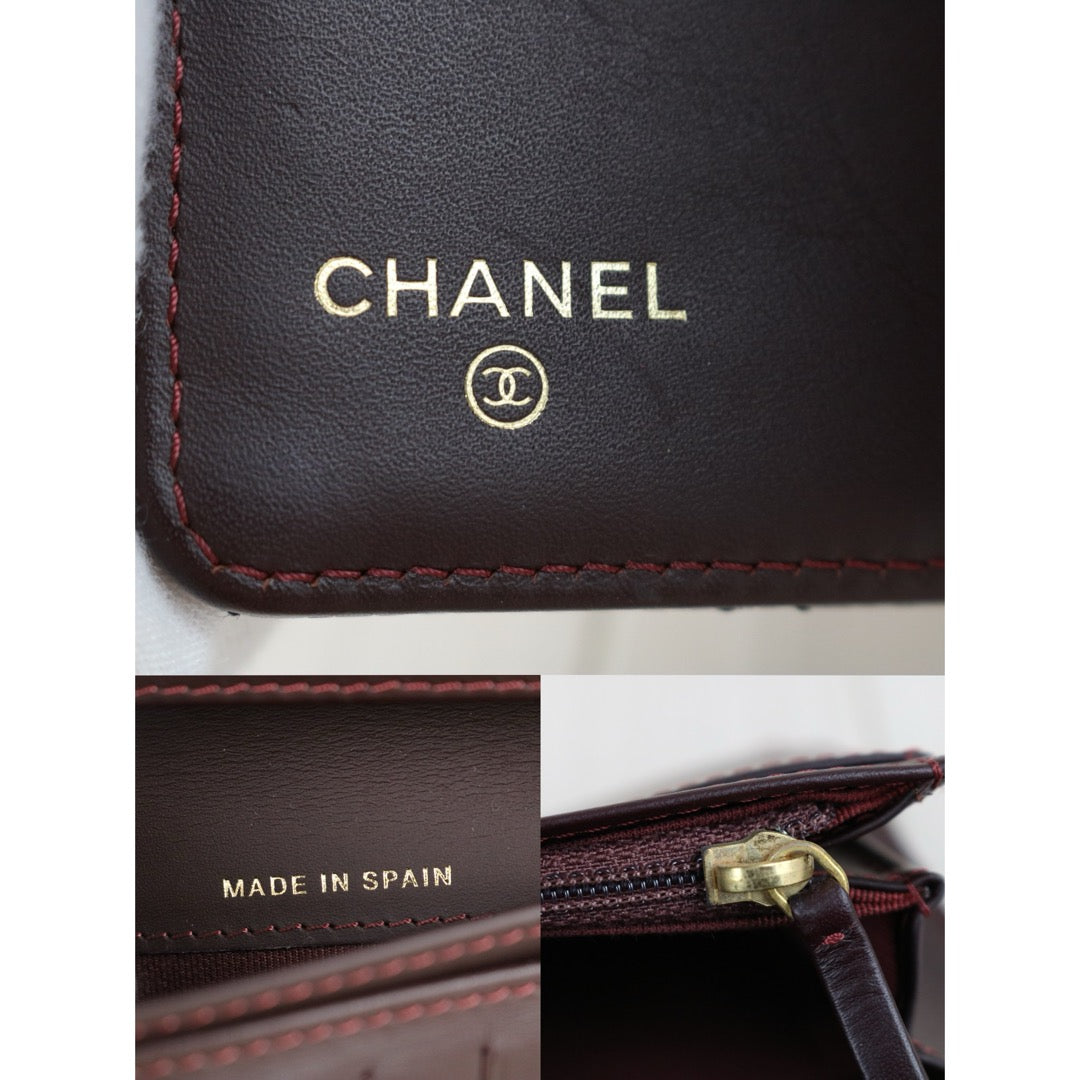 Very Good ( Rank A) ｜CHANEL Caviar Skin Black Long Wallet Made In 2014Year｜X25062320