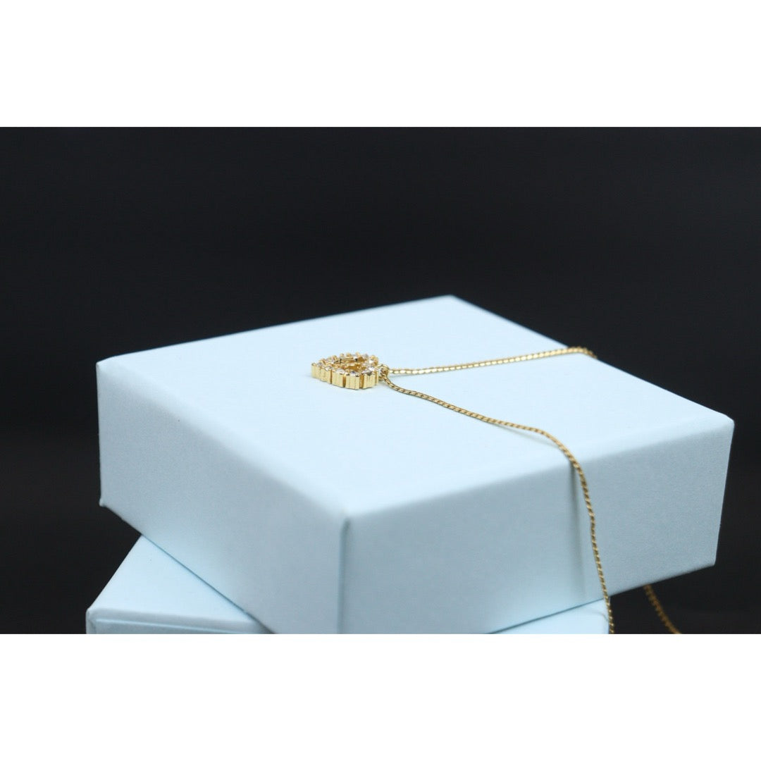 Very Good ( Rank A) ｜ Dior Heart Rhinestone Necklace ｜25061220