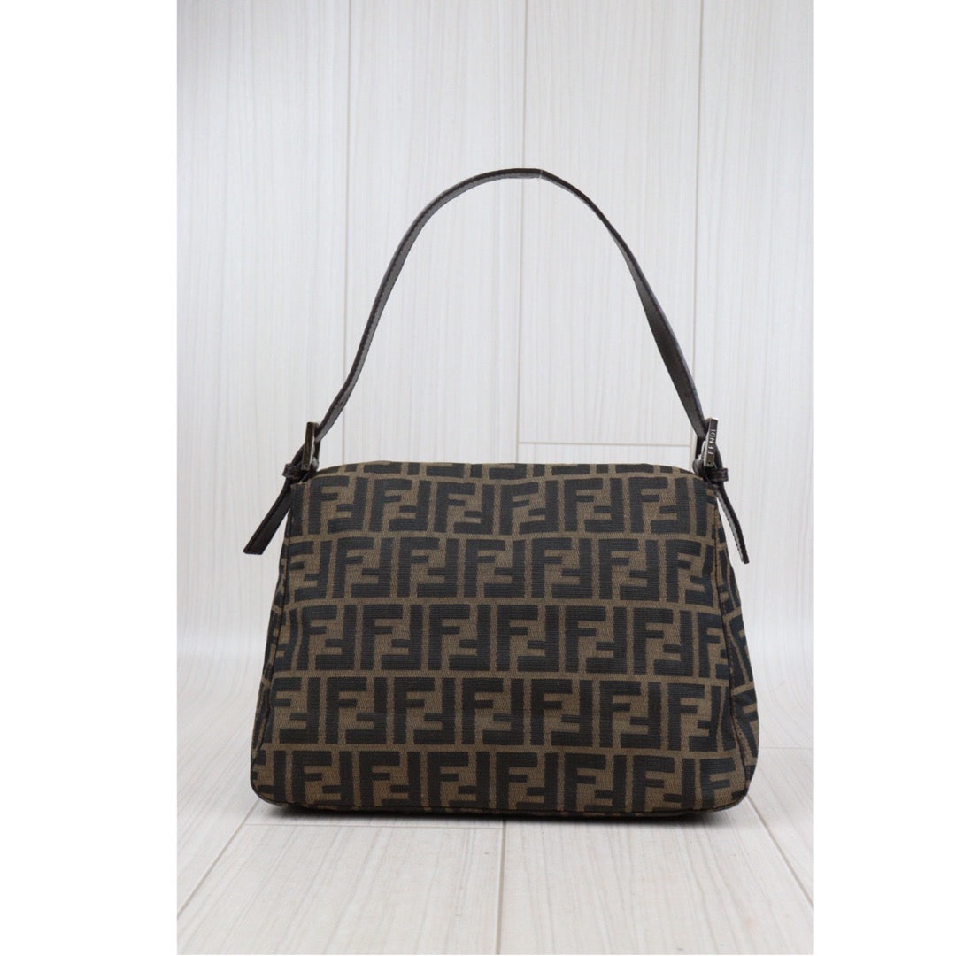 Rank AB｜ FENDI Zucca Mamma Baguette Shoulder Bag ｜24021509