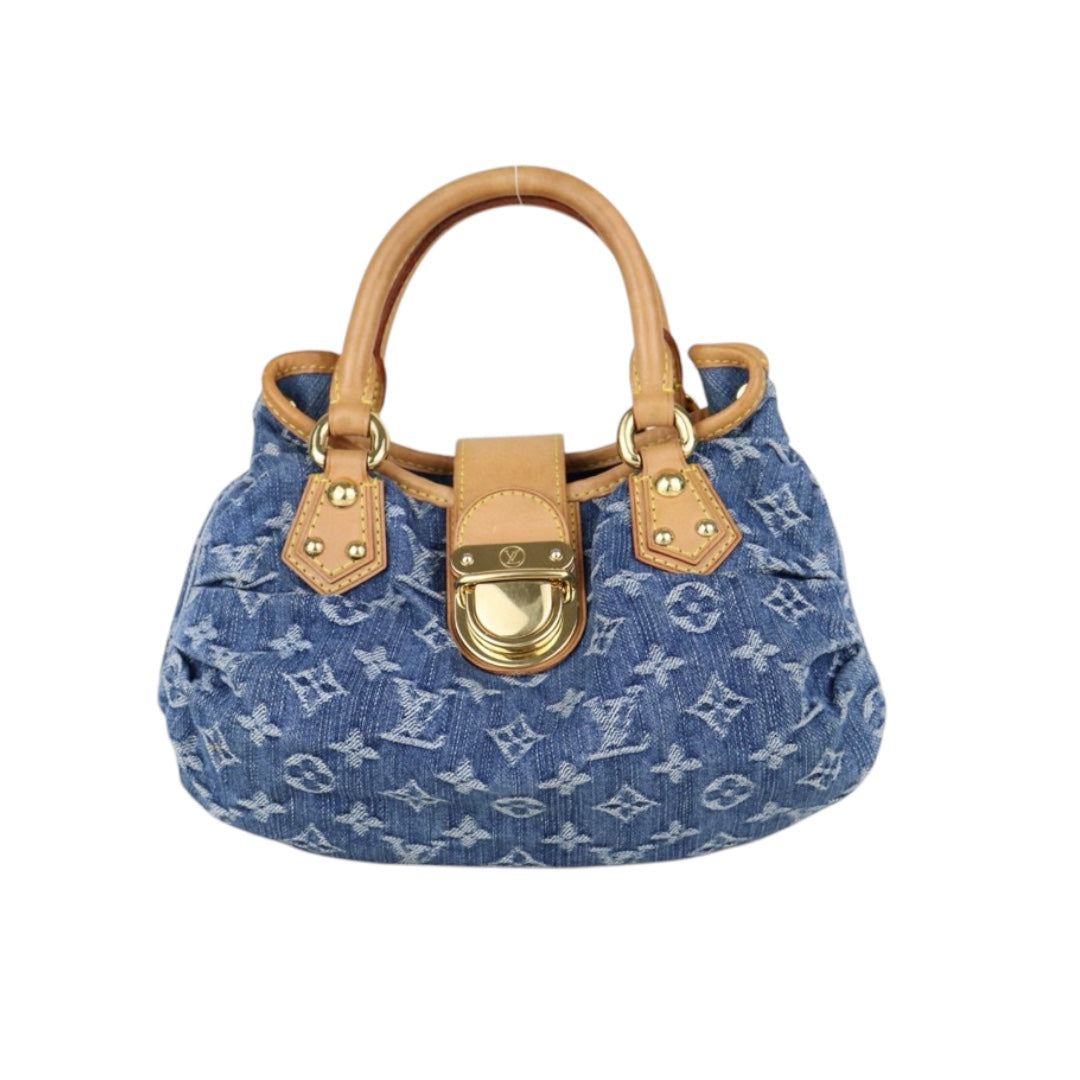 Good ( Rank AB)｜  LV Monogram Denim Pleaty Hand Bag ｜S25011503