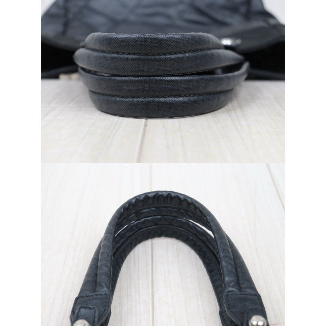 Good ( Rank AB)｜ CHANEL Canvas Tote Bag Black  Made In 2009-2010 Year｜P25062705
