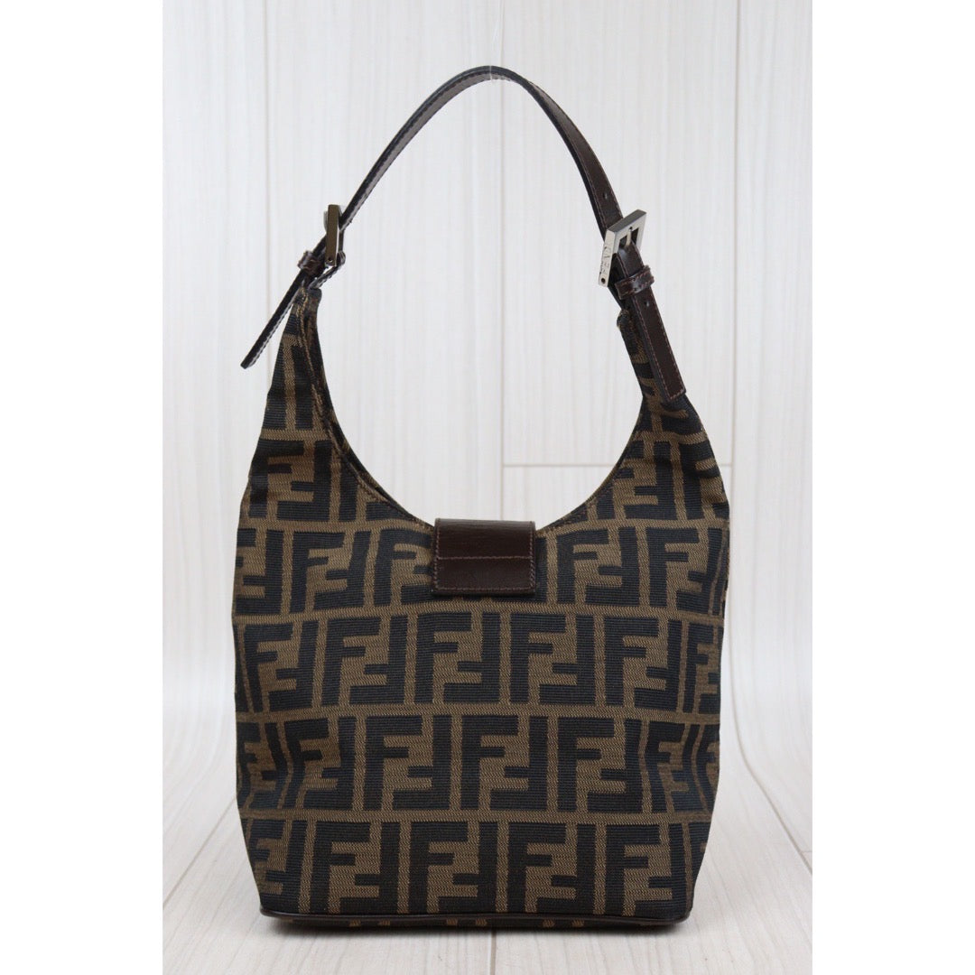 Rank A｜ FENDI Zucca Mamma Shoulder Bag ｜24030719