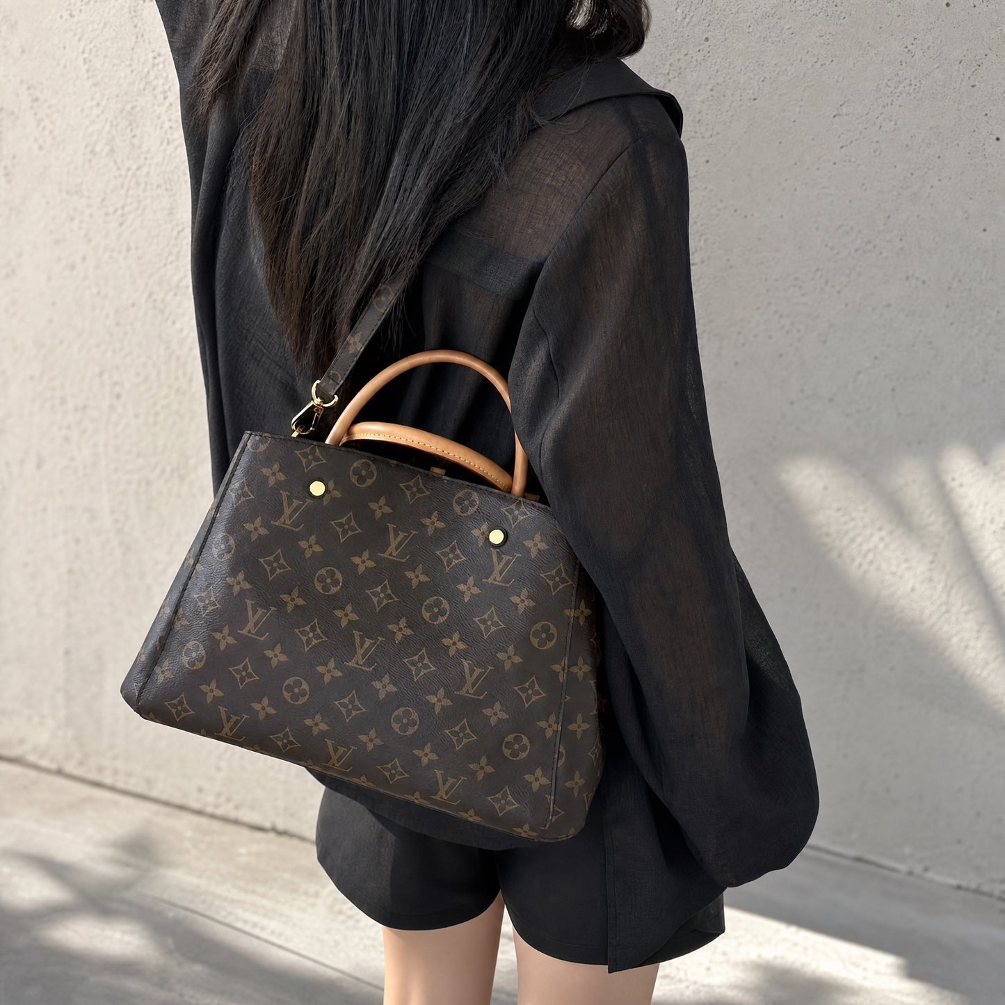 Include Entrupy Certificate of Authenticity｜Very Good ( Rank A)｜ Louis Vuitton Monogram Montaigne MM Hand Bag Shoulder Bag｜S26072517
