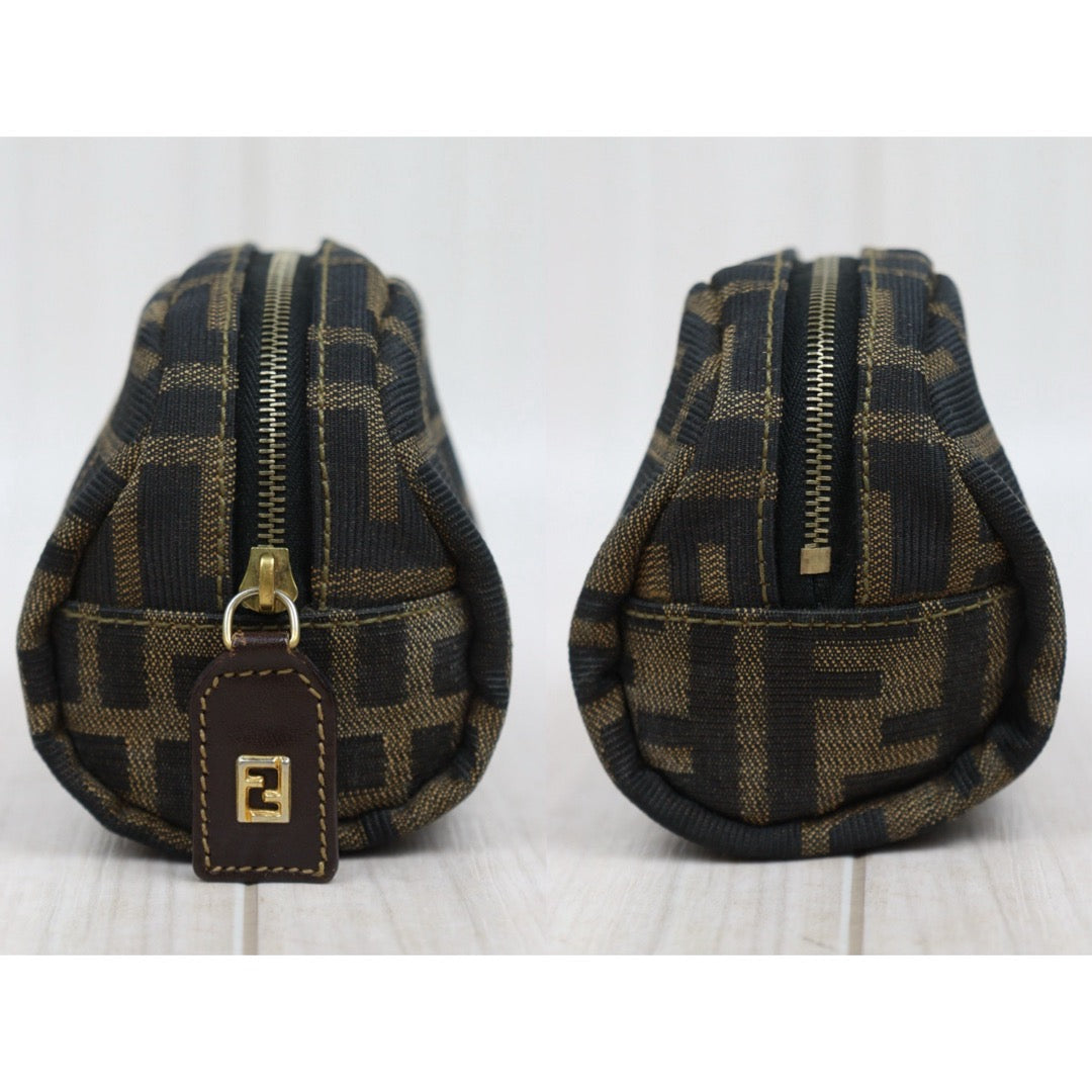 Good ( Rank AB)｜ FENDI  Zucca Mamma Cosmetic Pouch ｜25090107
