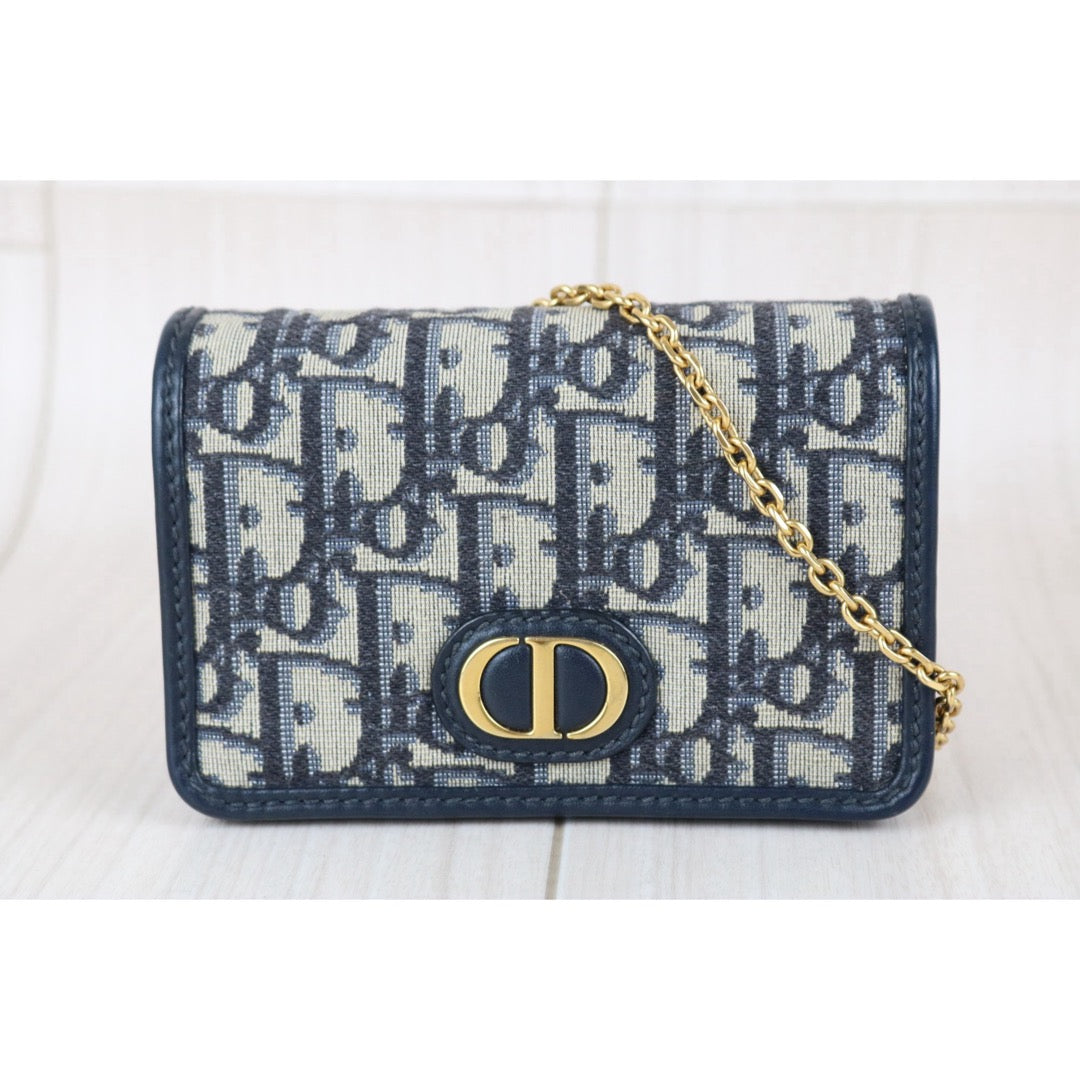 Include Entrupy Certificate of Authenticity｜Good ( Rank AB)｜Dior Trotter Montaige Mini  Box Chain Shoulder Bag ｜S26050701