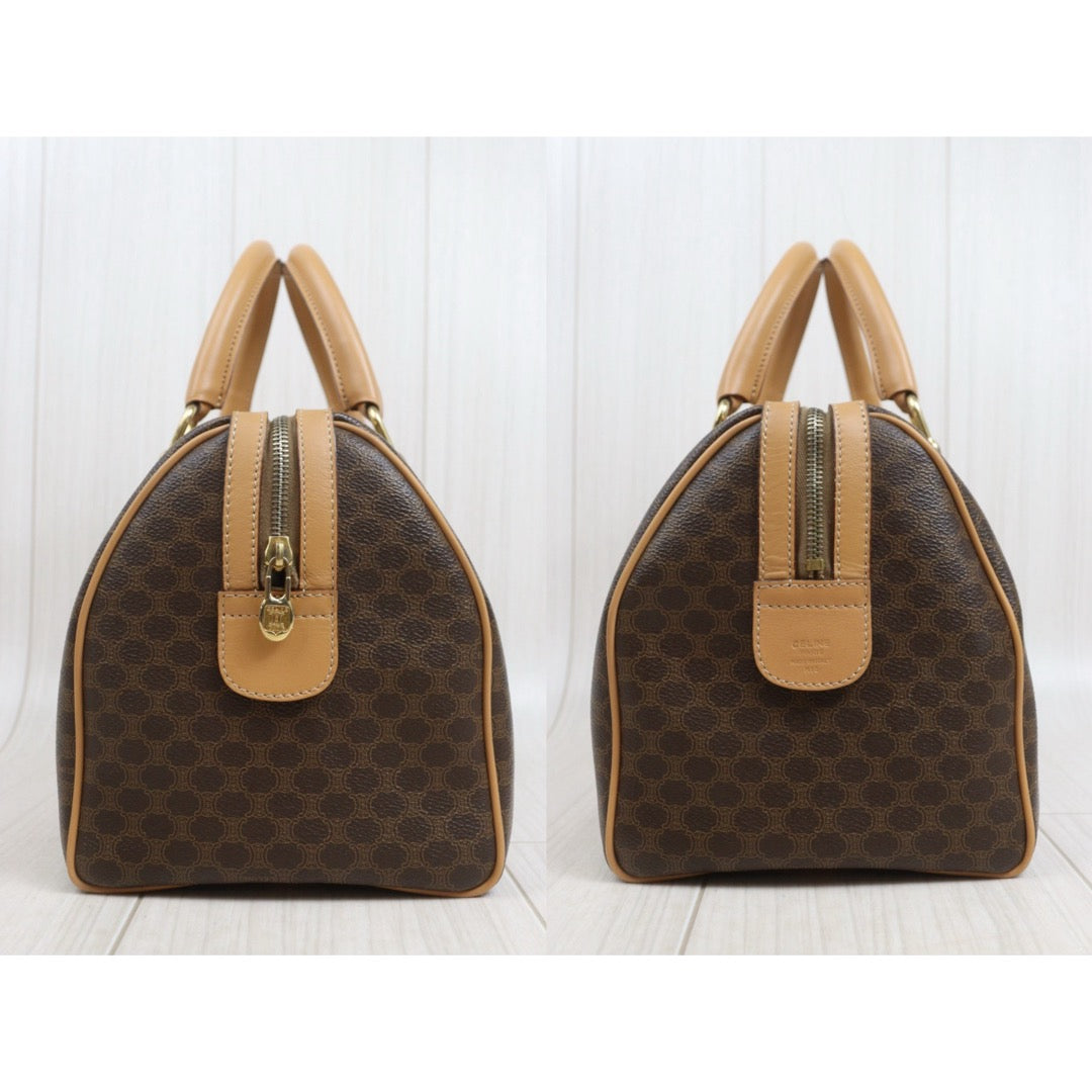 Include Entrupy Certificate of Authenticity｜Very Good ( Rank A)｜ CELINE Macadam Boston 30 Handbag Bag  ｜26092402