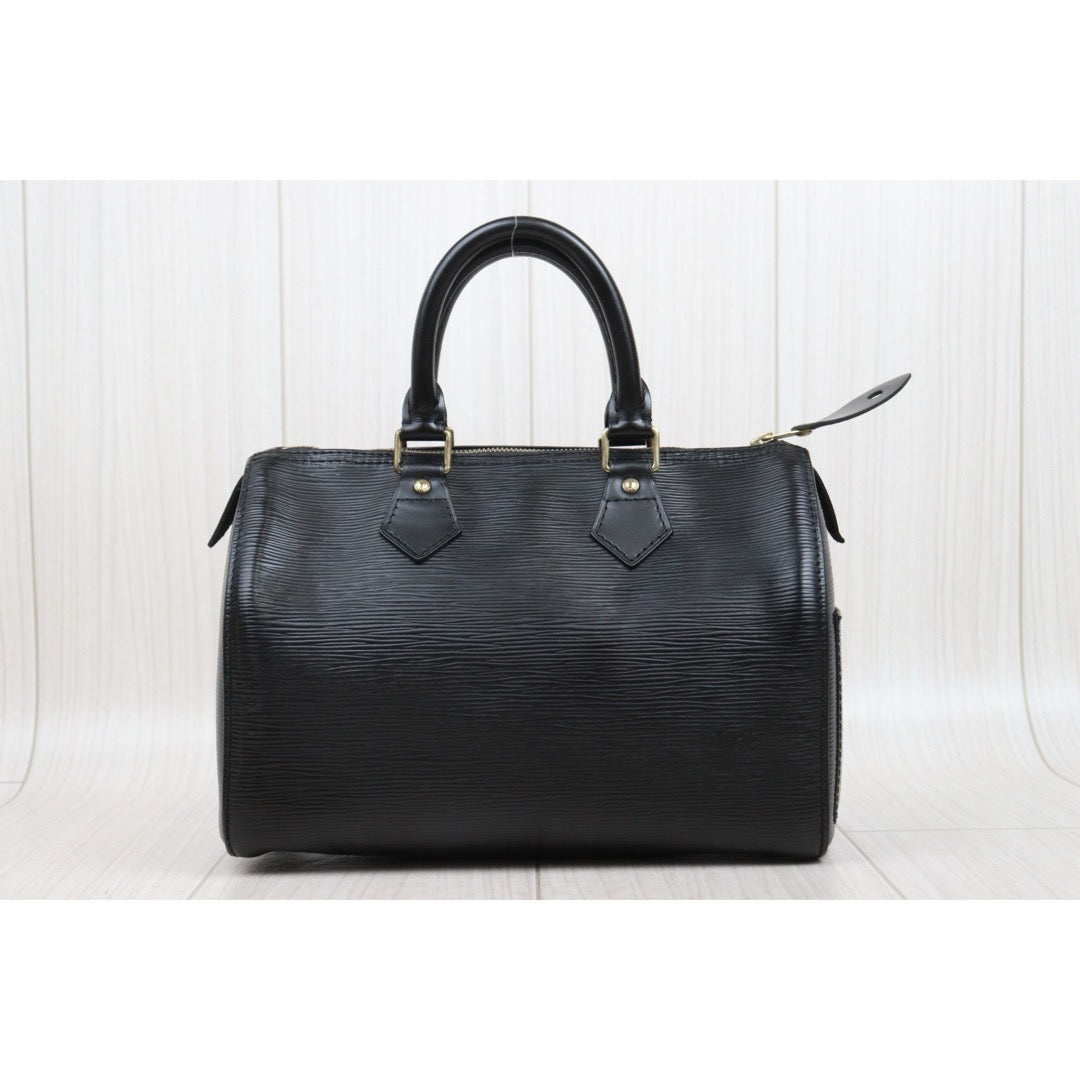 Good ( Rank AB)｜ LV Epi Speedy 25 Hand Bag Black｜25052907