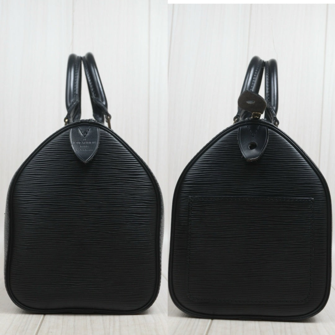 Include Entrupy Certificate of Authenticity｜Good ( Rank AB)｜Louis Vuitton Epi Speedy 25 Hand Bag Black｜26071304