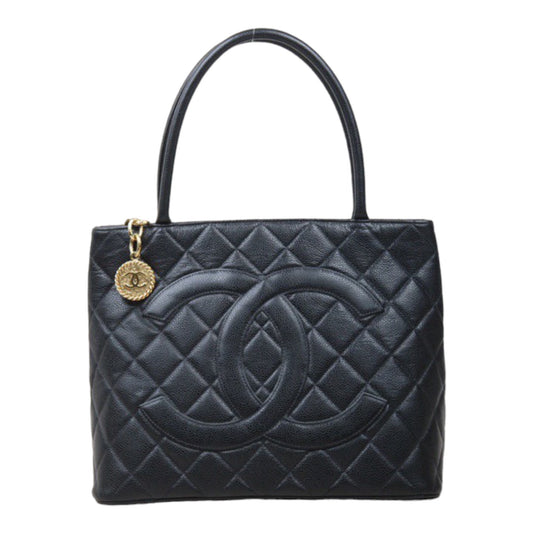 Rank A｜ CHANEL Caviar Skin Leather Calf Leather Tote Bag Made In 2002～2003Year｜V24062030