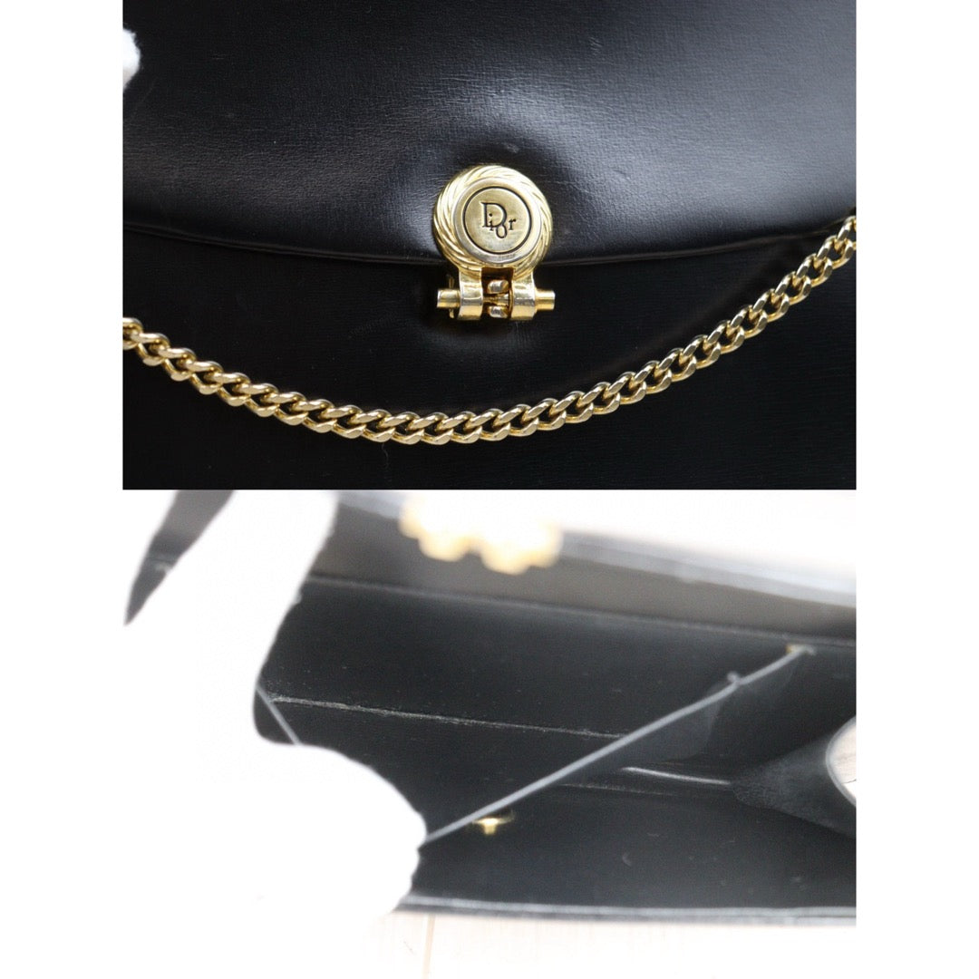 Good ( Rank AB)｜Dior Vintage Calfskin  Shoulder Bag Black ｜24112111