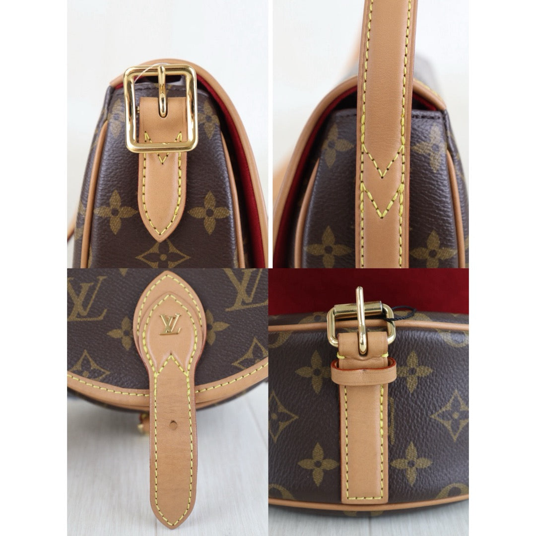 Include Entrupy Certificate of Authenticity｜Very Good ( Rank A)｜ Louis Vuitton Monogram Tamburan Shoulder Bag Current Model｜Z26101210