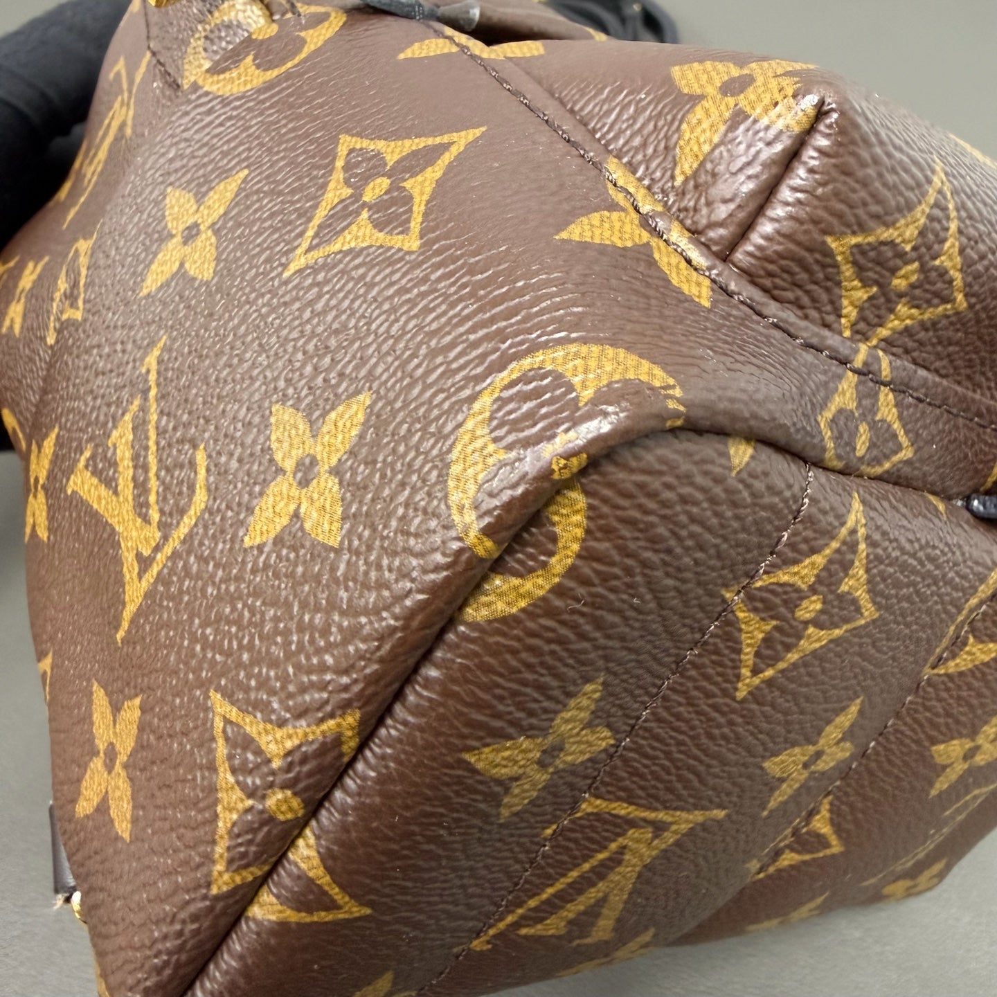 Include Entrupy Certificate of Authenticity｜Good ( Rank AB)｜  Louis Vuitton Monogram Coated Canvas Mini Palm Springs Backpack