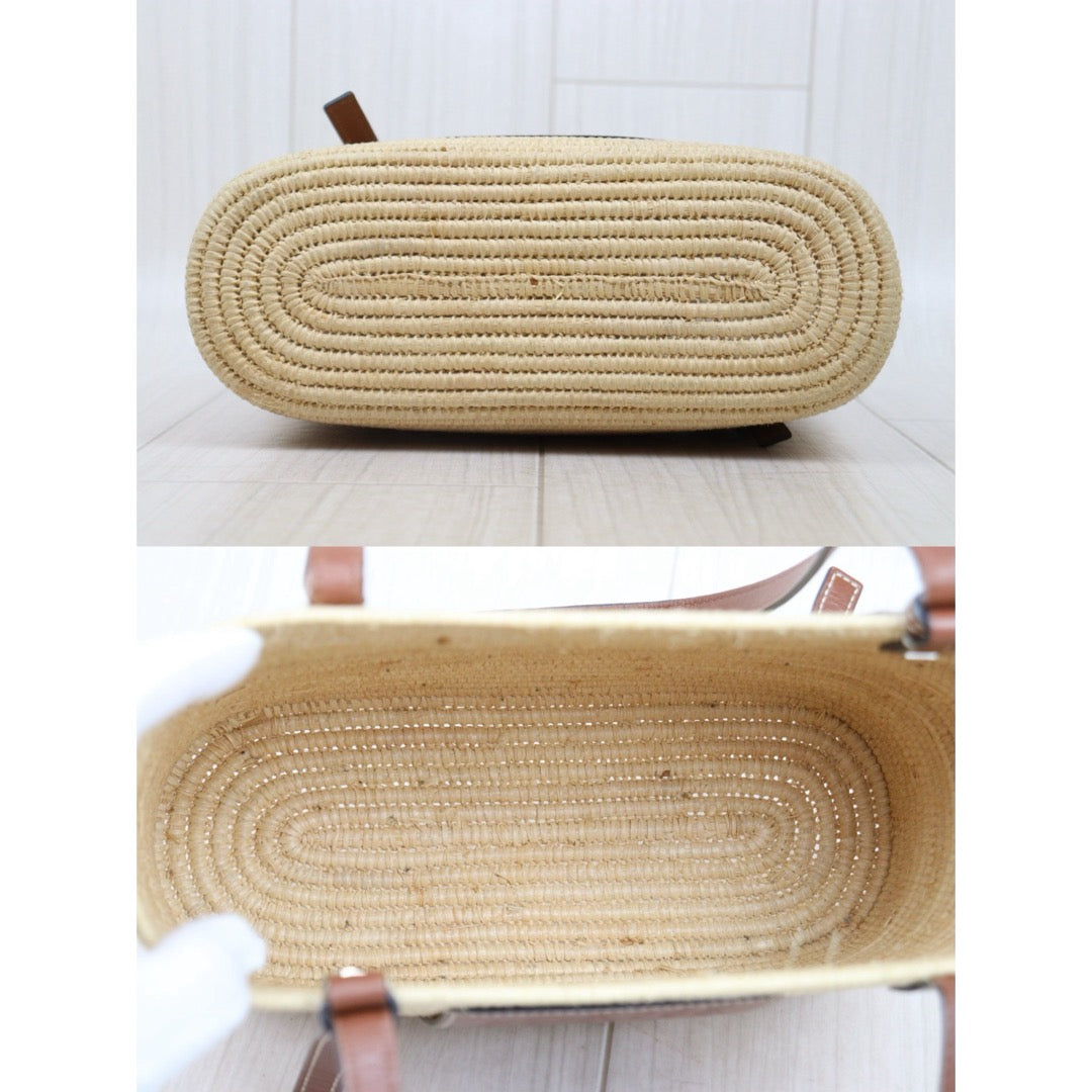 Good ( Rank AB)｜ LOEWE Straw  Basket Handbag Shoulder Bag ｜P25062701
