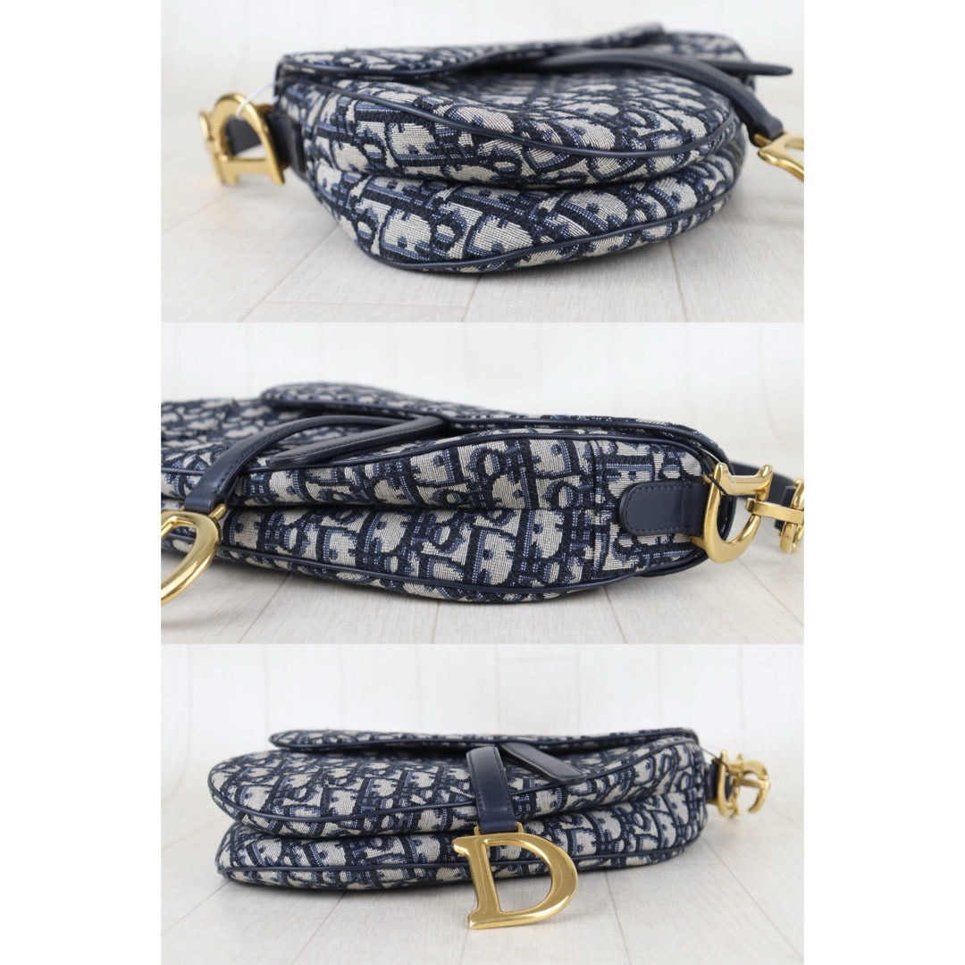 Include Entrupy Certificate of Authenticity｜Very Good ( Rank A)｜Dior Trotter Montaige  Oblique Saddle Shoulder Bag ｜Z26092905