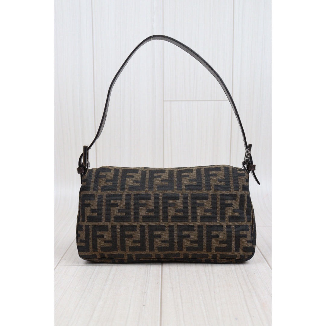 Rank A ｜ FENDI Zucca Mamma Baguette Shoulder Bag ｜23113004