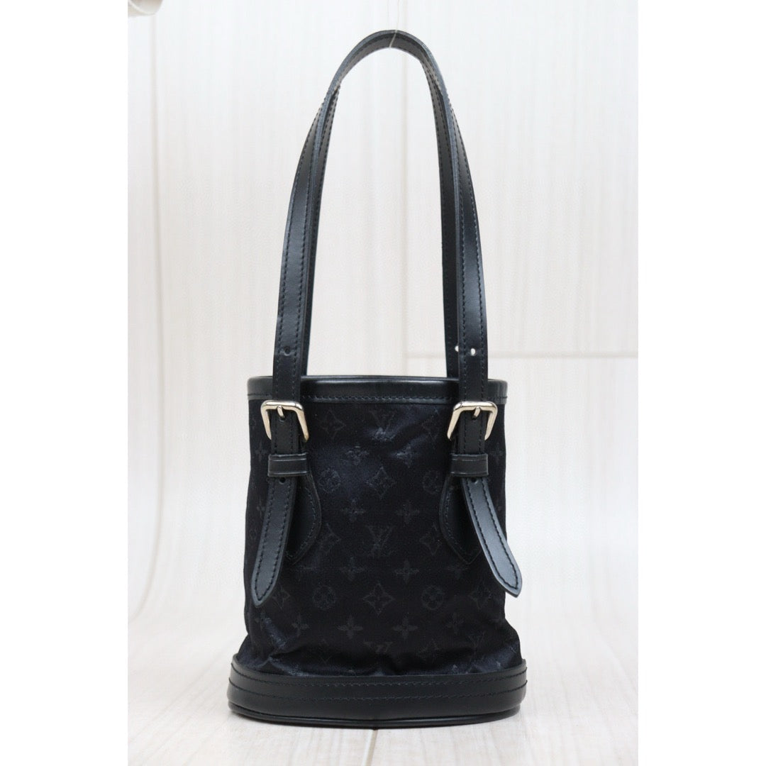 Very Good ( Rank A)｜ LV  Monogram Millennium Limited Edition Satin Mini Hand Bag Black｜25021004