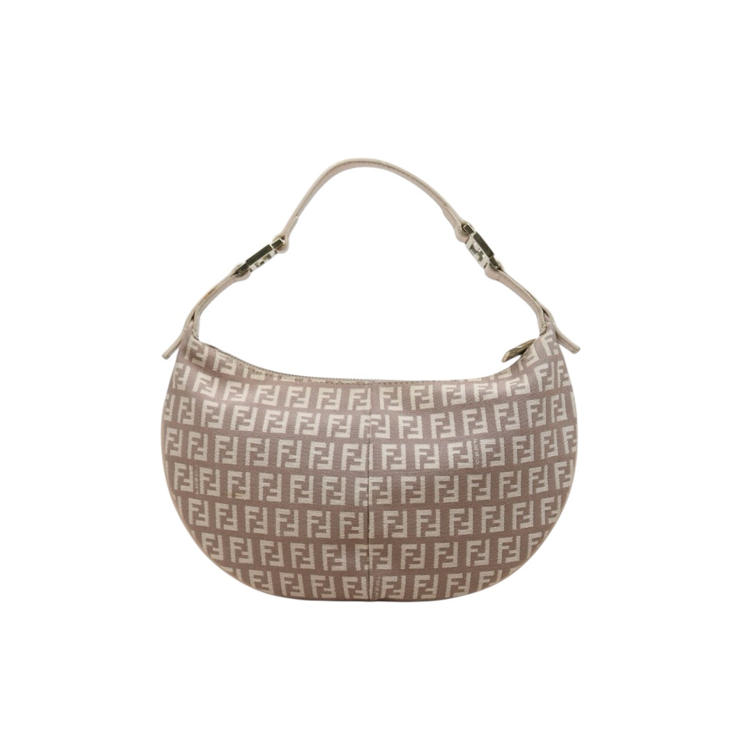 Include Entrupy Certificate of Authenticity｜Very Good ( Rank A)｜ FENDI Zucca Mamma Shoulder Bag Pink｜26040203