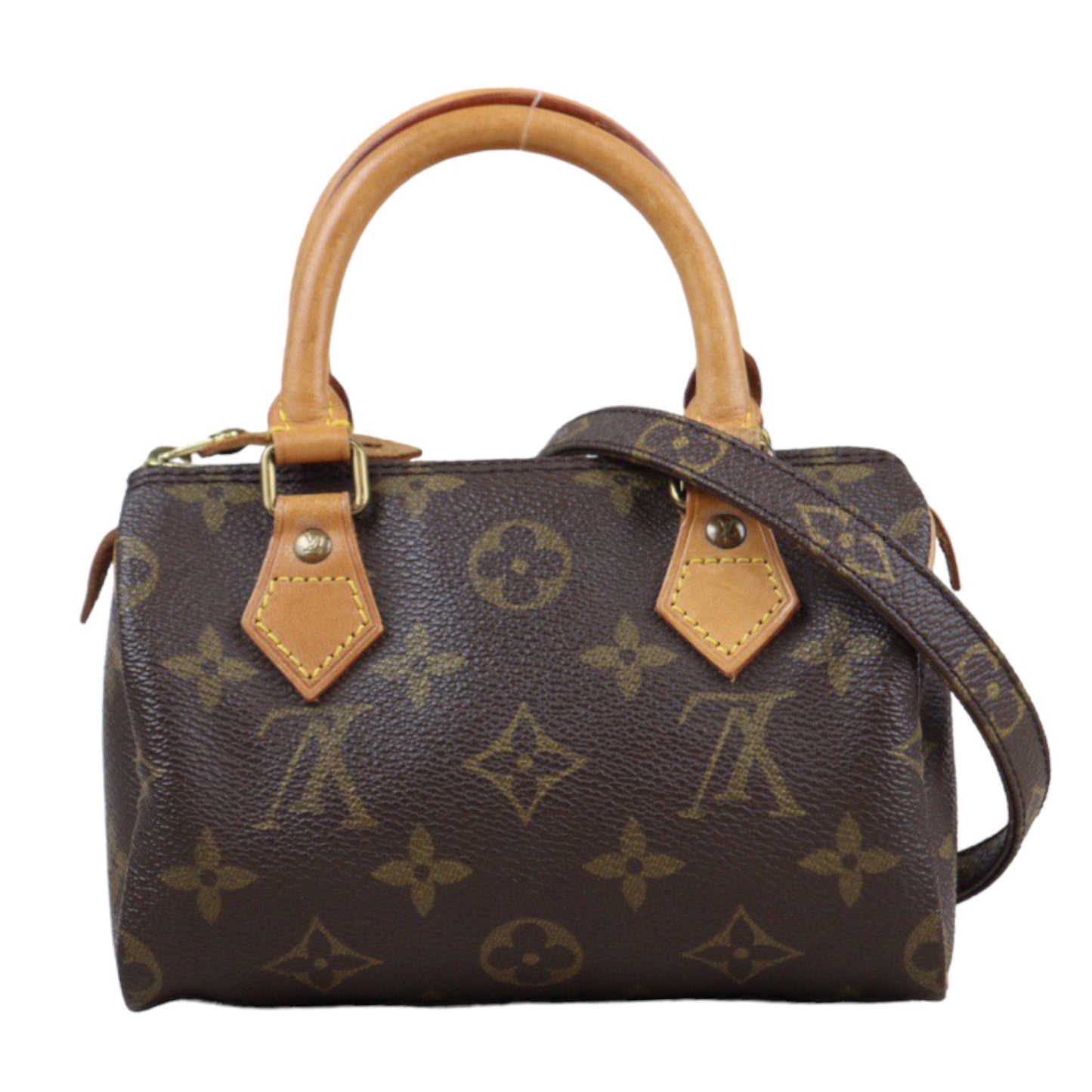 Rank AB ｜ LV Monogram Mini Speedy Handbag With Shoulder Strap｜24010824