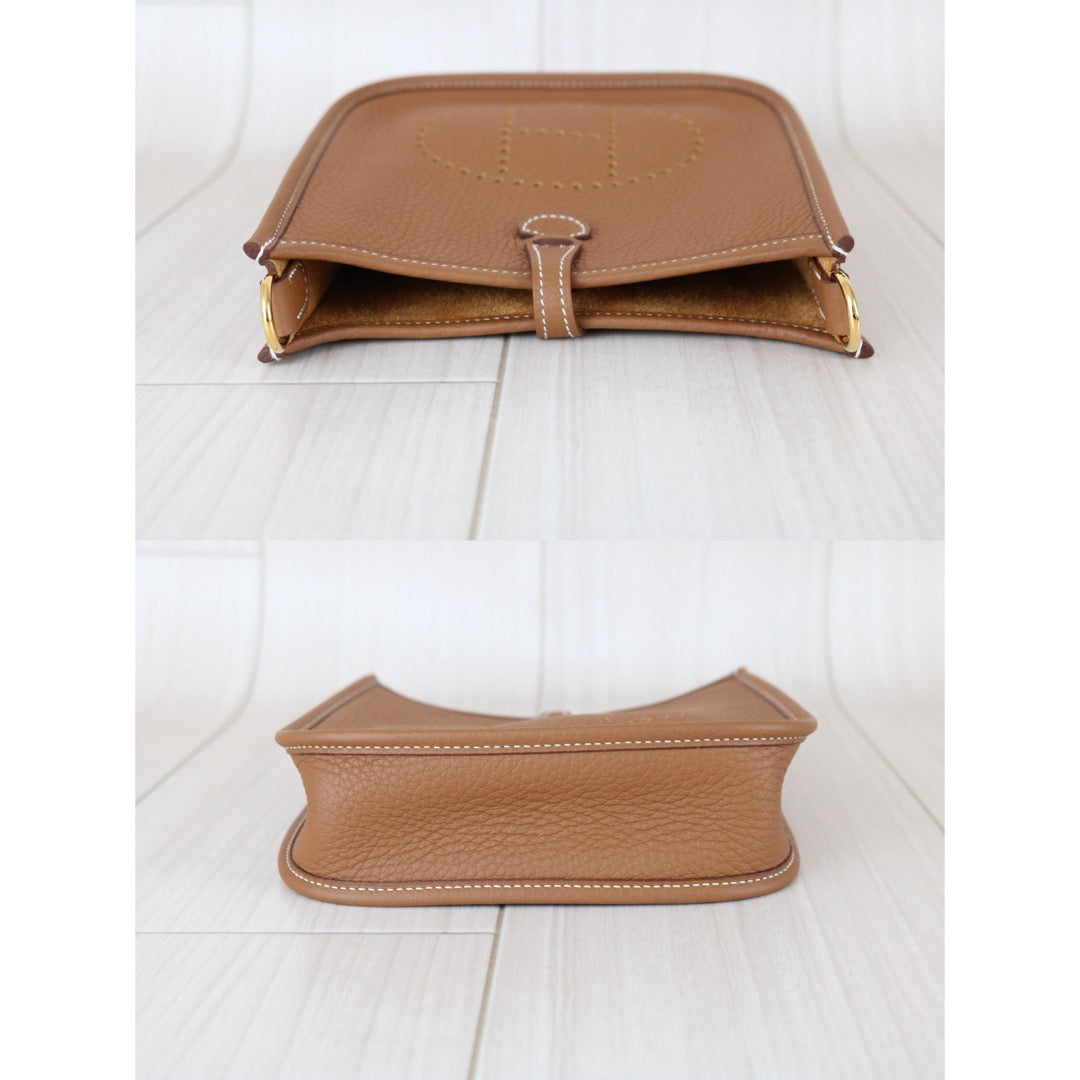 Excellent（Rank SA）｜ HERMES TC Leather  Evelyn 16 Shoulder Bag Golden Brown K Stamp Made In 2025 Year ｜S26030602