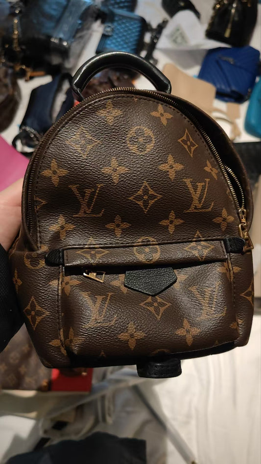Second installment 2/3｜Good ( Rank AB)｜  LV Monogram Coated Canvas Palm Springs Mini Backpack