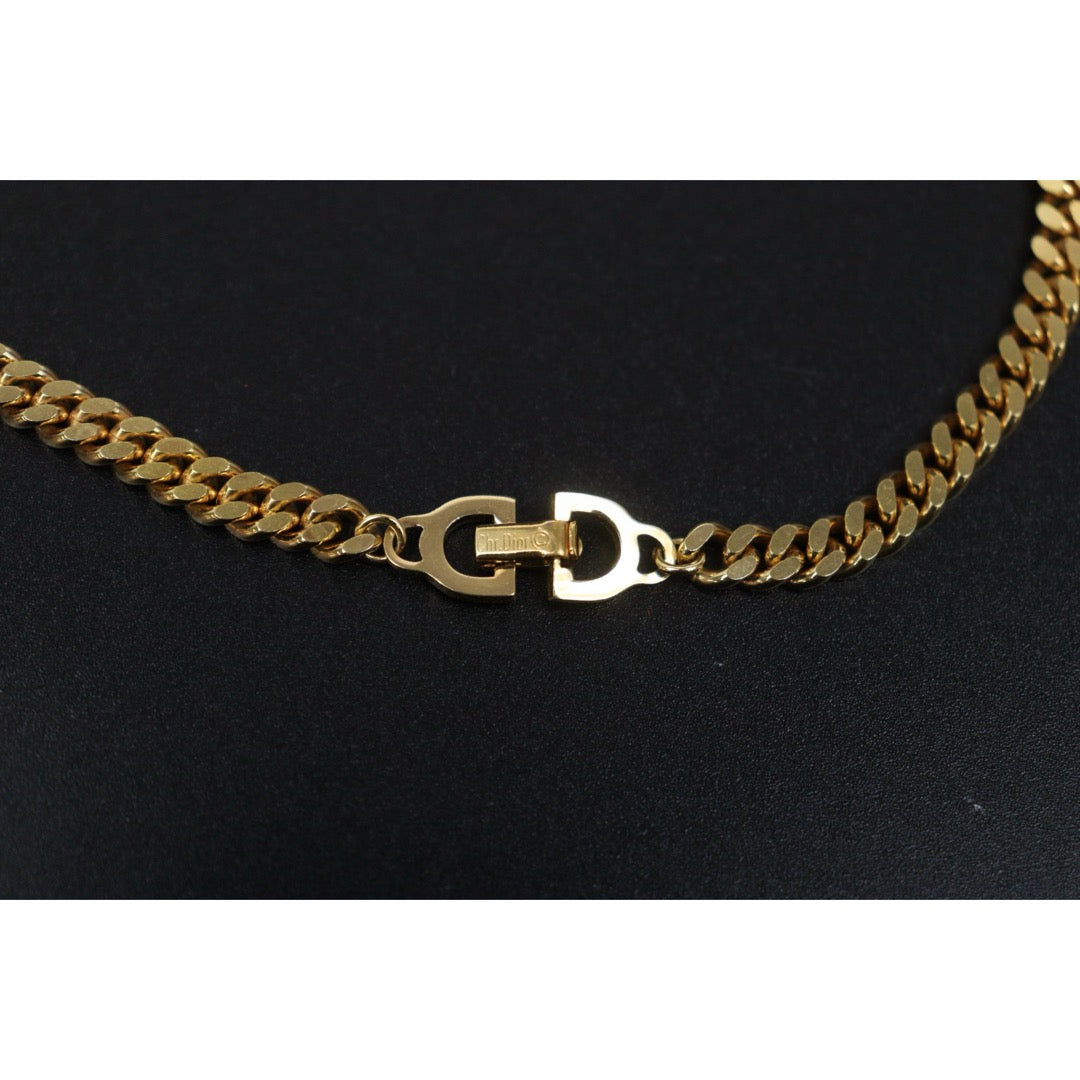 Include Authentic Detective Certificate of Authenticity｜Very Good ( Rank A) ｜ Dior  CD Long Necklace ｜Y26040709