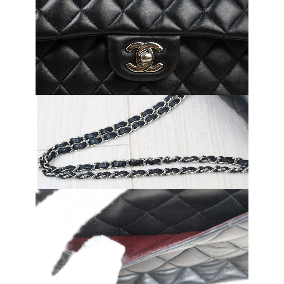 Good ( Rank AB)｜ CHANEL Matrasse Double Flap 25 Shoulder Bag Black Made In 2018Year｜S24071408