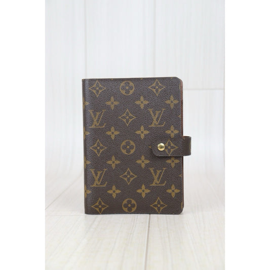 Good ( Rank AB) ｜ LV Monogram Medium Ring Agenda Cover Notebook Cover ｜24092606