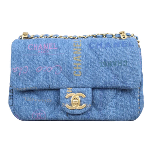 Rank A ｜ CHANEL Denim Small Flap Chain Shoulder ｜23102819