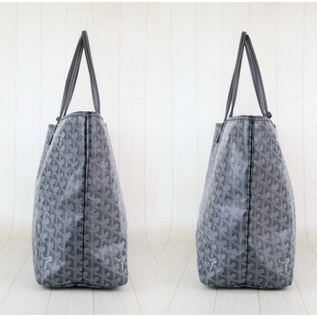 Good ( Rank AB) ｜ Goyard Saint-Louis PM Tote Bag Grey｜W24121101