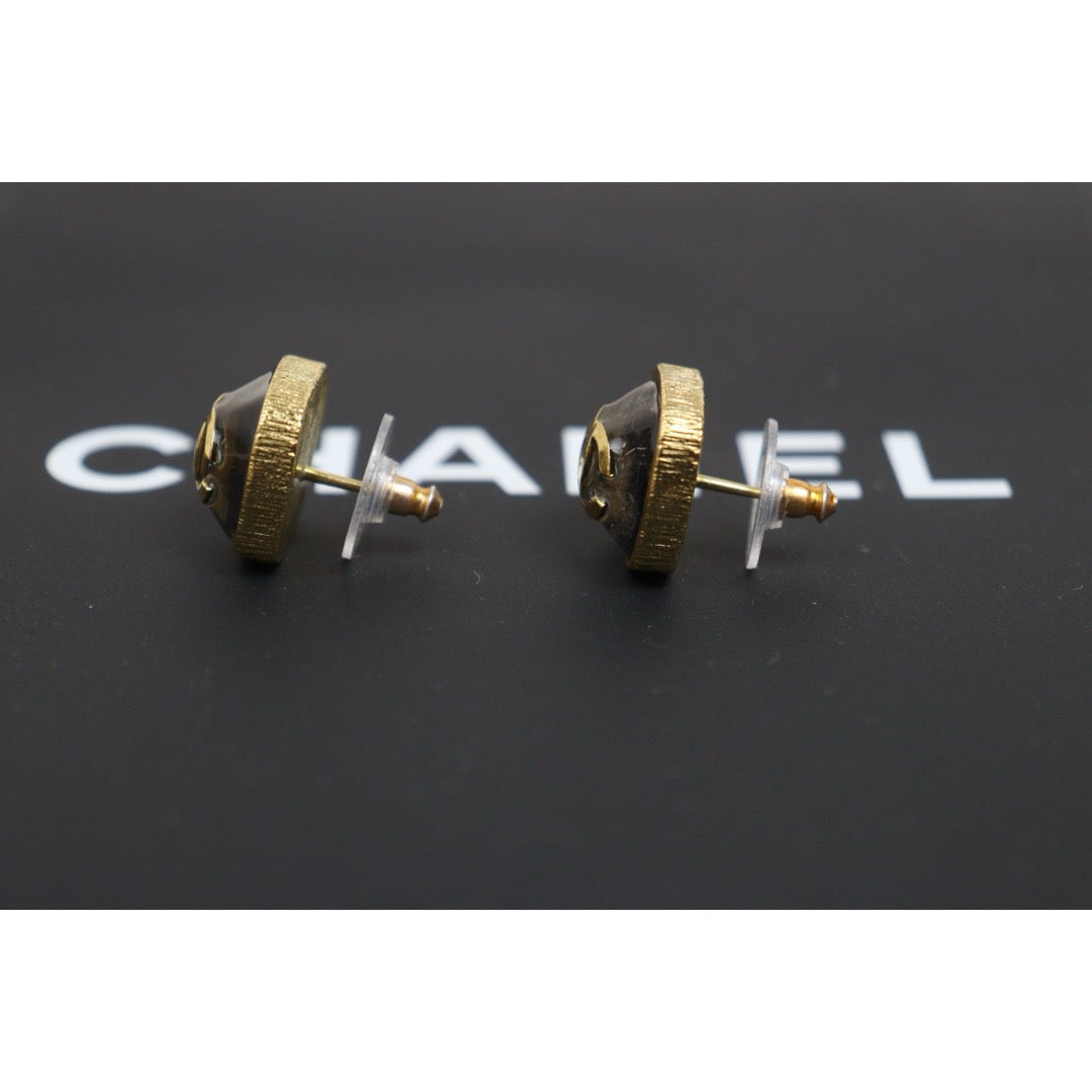 Include Authentic Detective Certificate of Authenticity｜Very Good ( Rank A) ｜CHANEL L20K Coco Mark Golden Earrings Made In 2020Year ｜26051807