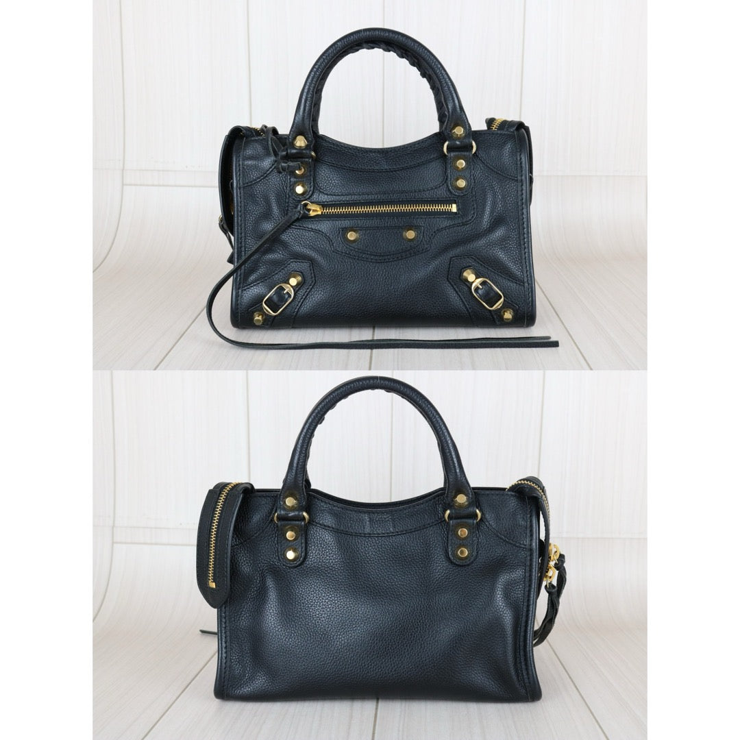 Very Good ( Rank A)｜Balenciaga Calf Leather Neo Classic City Black HandBag ｜S25092004