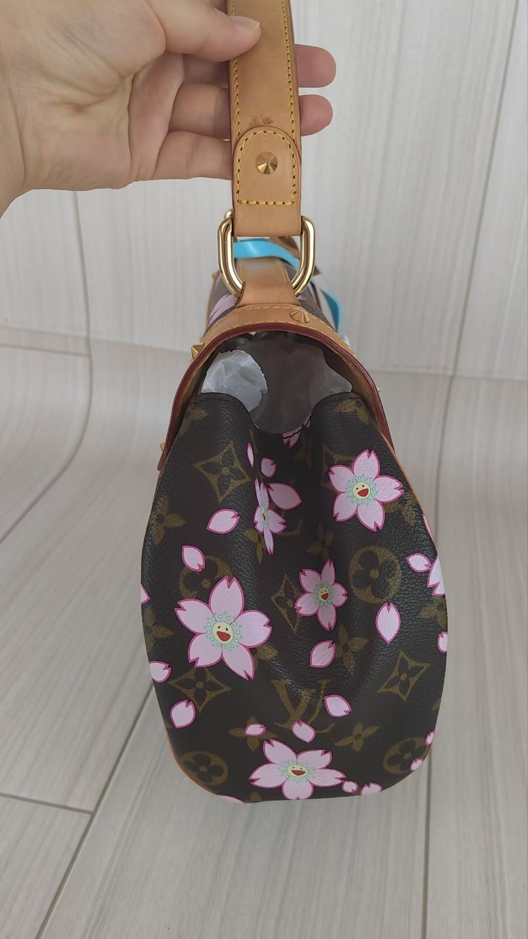 LV Monogram Takashi Murakami Sakura Handbag