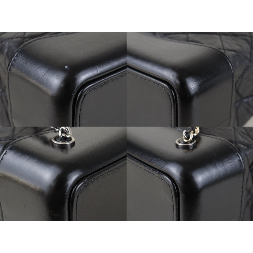 Include Entrupy Certificate of Authenticity｜Good ( Rank AB)｜ CHANEL Gabrielle Calfskin Chain Backpack MM Black Made In 2018-2019Year｜S26090733