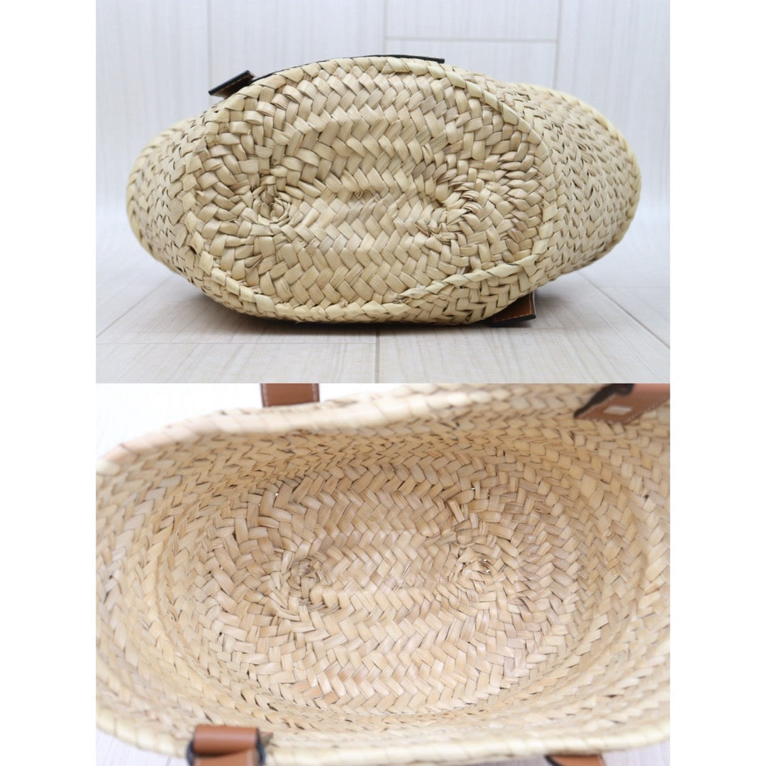 Very Good ( Rank A)｜ LOEWE Straw  Basket Handbag Shoulder Bag ｜P25062702