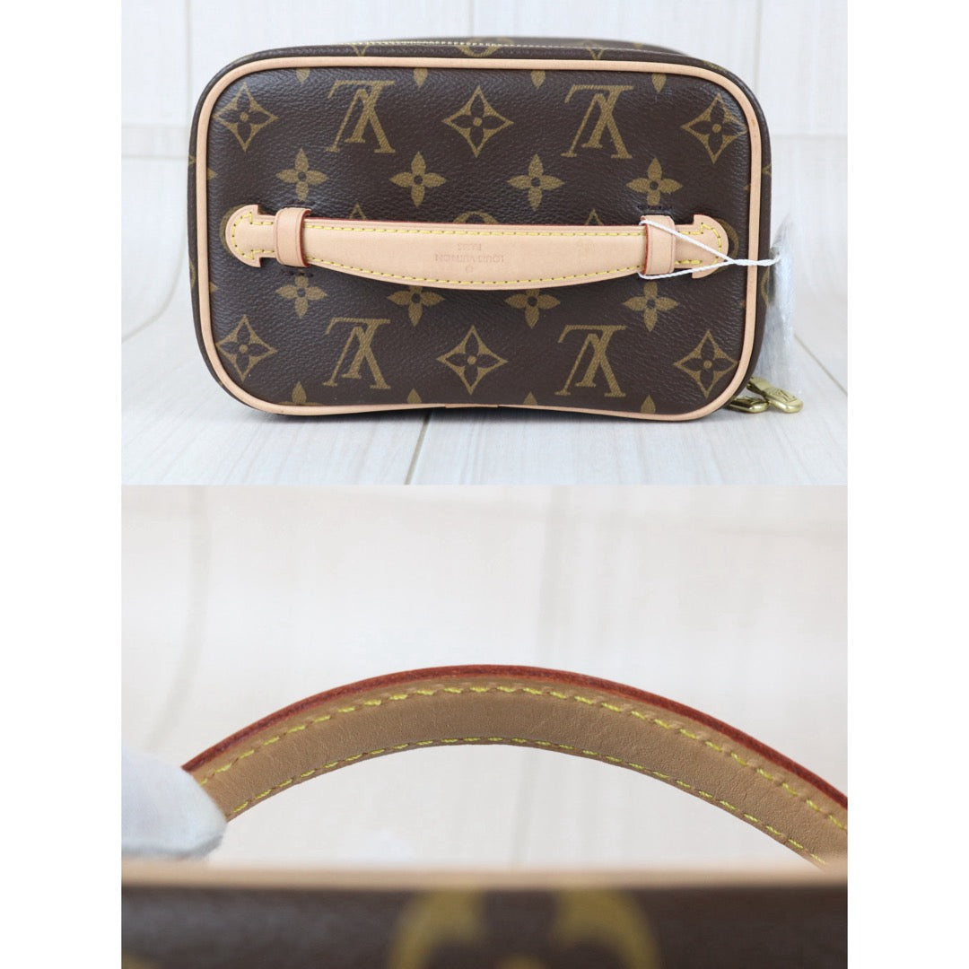 Include Entrupy Certificate of Authenticity｜Very Good ( Rank A)｜ Louis Vuitton Monogram Nice Mini Vanity Handbag IC Chips Model｜X26051718