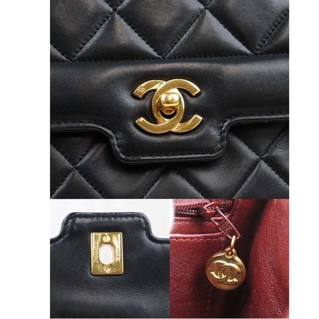 Rank A ｜ CHANEL Matrasse Diana 22 Shoulder Bag Black Made In 1989-1991Year｜24032621