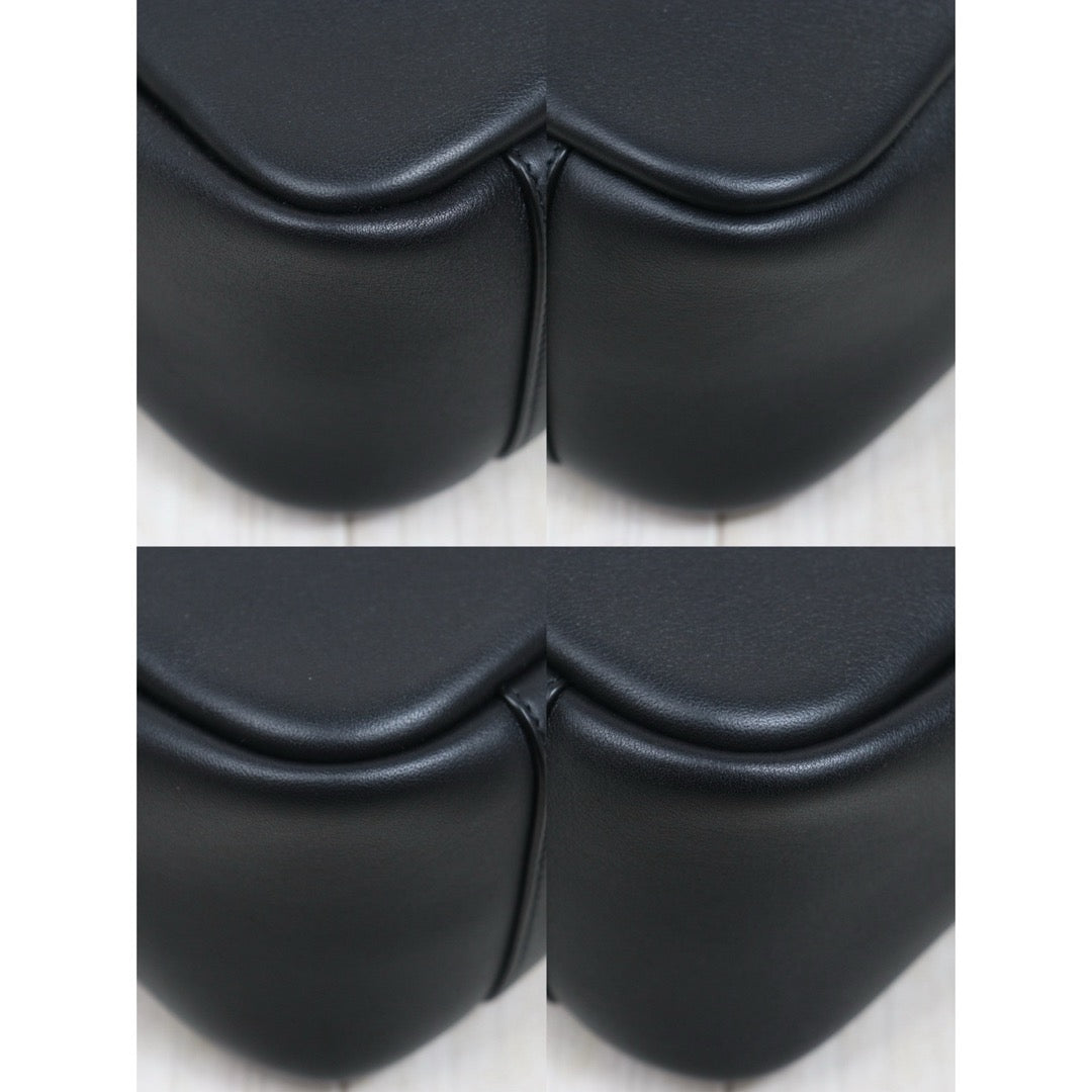 Include Entrupy Certificate of Authenticity｜Very Good ( Rank A)｜  Saint Laurent YSL Calf LeatherHobo Shoulder Bag Black ｜26070908