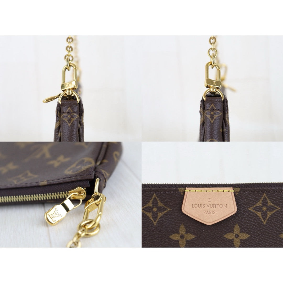 Include Entrupy Certificate of Authenticity｜Very Good ( Rank A)｜Louis Vuitton Monogram Multiti Pochette Accessoire  IC Chips Model ｜S26030811