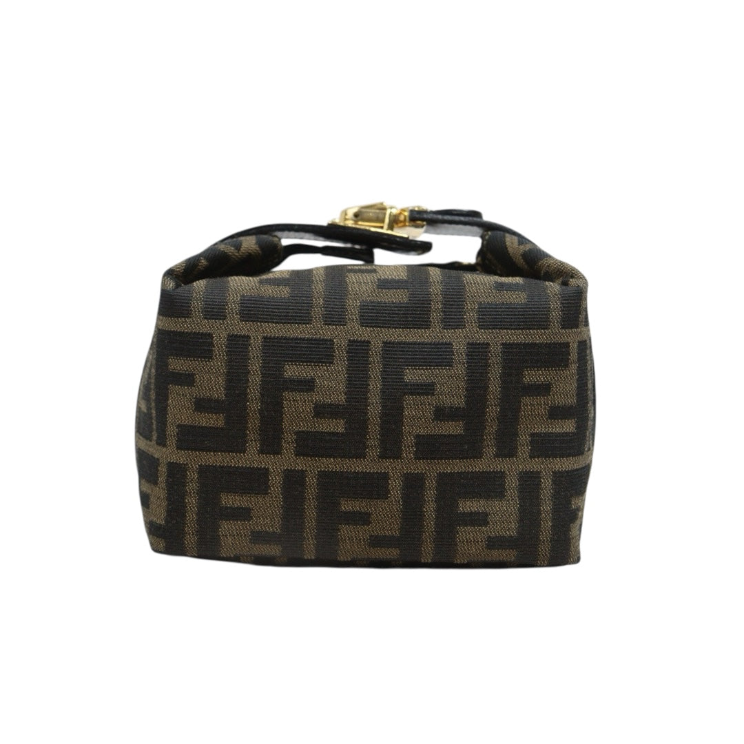 Include Entrupy Certificate of Authenticity｜Very Good ( Rank A)｜ FENDI PM Zucca Handbag ｜26090803