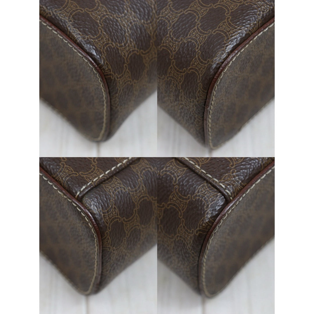 Include Entrupy Certificate of Authenticity｜Good ( Rank AB)｜ CELINE Macadam Vanity Handbag ｜26031910