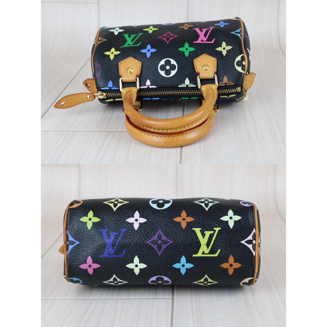 Include Entrupy Certificate of Authenticity｜Good ( Rank AB)｜  Louis Vuitton Monogram  Multicolor Nano Speedy Hand Bag ｜W26032601