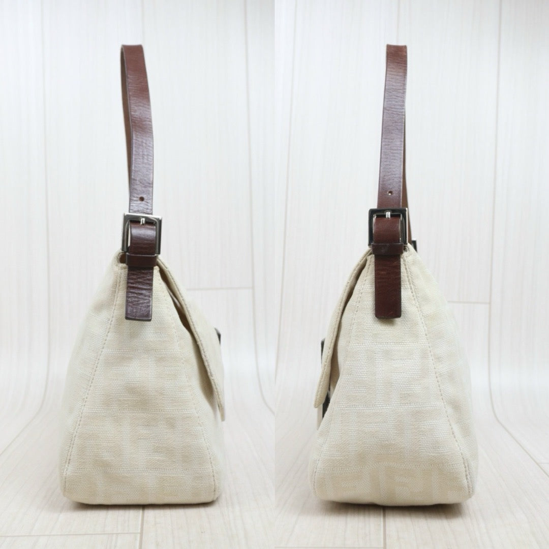 Include Entrupy Certificate of Authenticity｜Good ( Rank AB)｜ FENDI Zucca Mamma Baguette  Shoulder Bag  ｜26083102