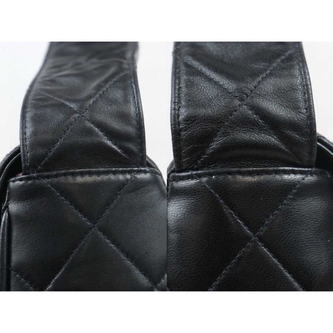 Good ( Rank AB) ｜ CHANEL Lambskin Shoulder Bag Black Made In 1991～1994 Year ｜24103104